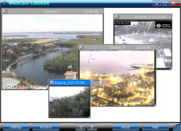 WebCam Looker - video surveillance software