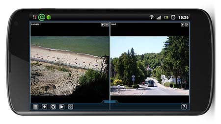 Xeoma free Android app cctv viewer for mobile video surveillance on Nexus device