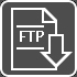 Иконка загрузки на FTP-сервер в программе для видеонаблюдения Xeoma