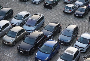 In a parking lot, Xeoma's artificial intelligence can perform analysis of camera streams