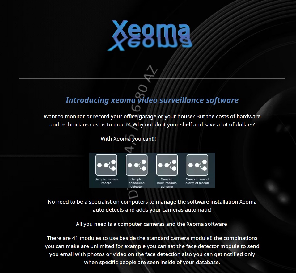 Introducing Xeoma video surveillance software