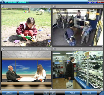 WebCam Looker Video Surveillance Software