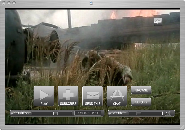 Custom video player for Mac OS.