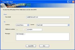 Ringtones project. SMS Sender Demo
