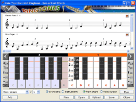 Ringtones project. Midi Editor Demo