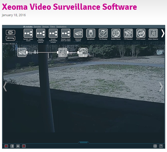 Xeoma Video Surveillance Software