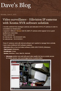 Hikvision IP cameras with Xeoma NVR software solution
