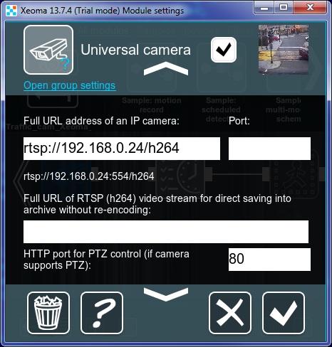 camera rtsp port