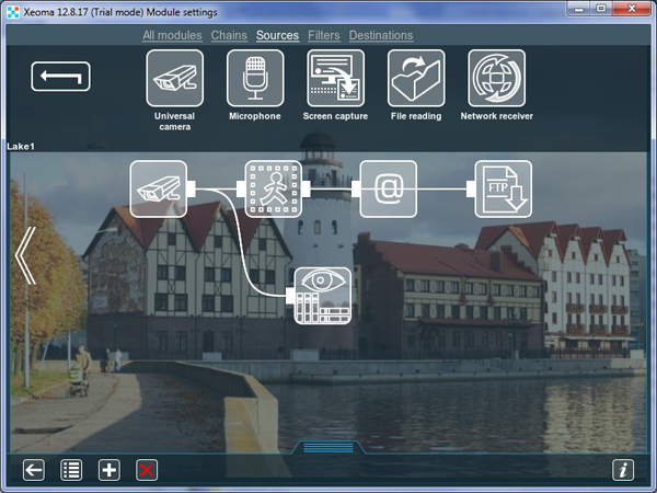 Duplicated scheme is the same as the source one in IP cam software Xeoma