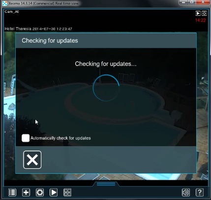 Проверьте обновления программы для видеонаблюдения Xeoma