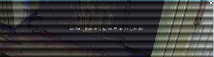 archives_loading_error_xeoma_nvr_software