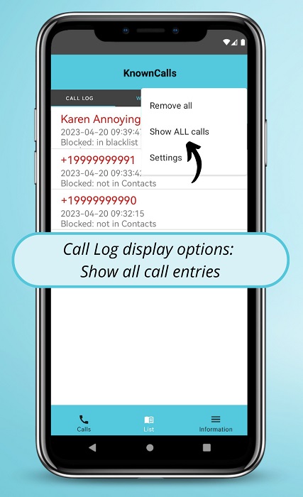 New options in the latest version of KnownCalls