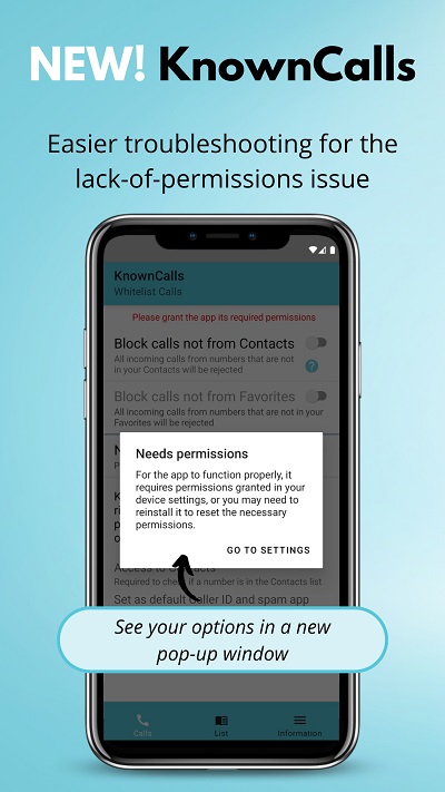 New in KnownCalls free call blocker: statuses expanded