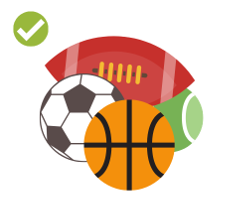 The automatic sports tracking module works with various team games