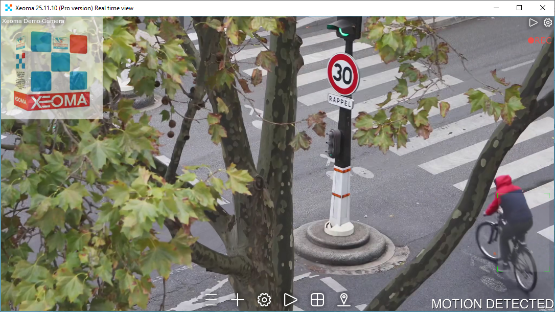 Demo camera in Xeoma