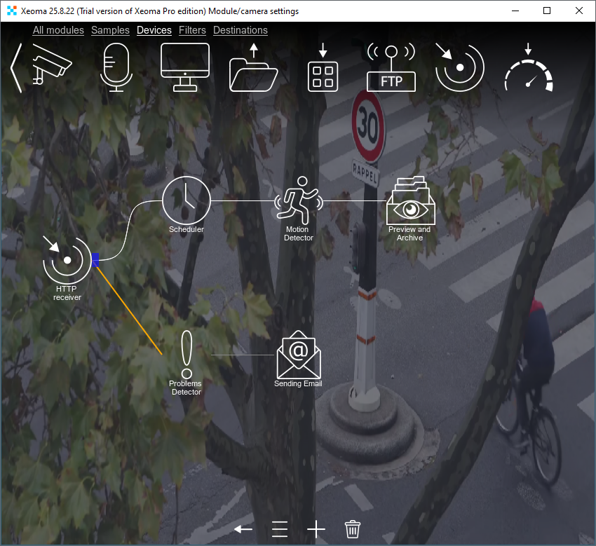 Using the mouse, draw a new, correct connection