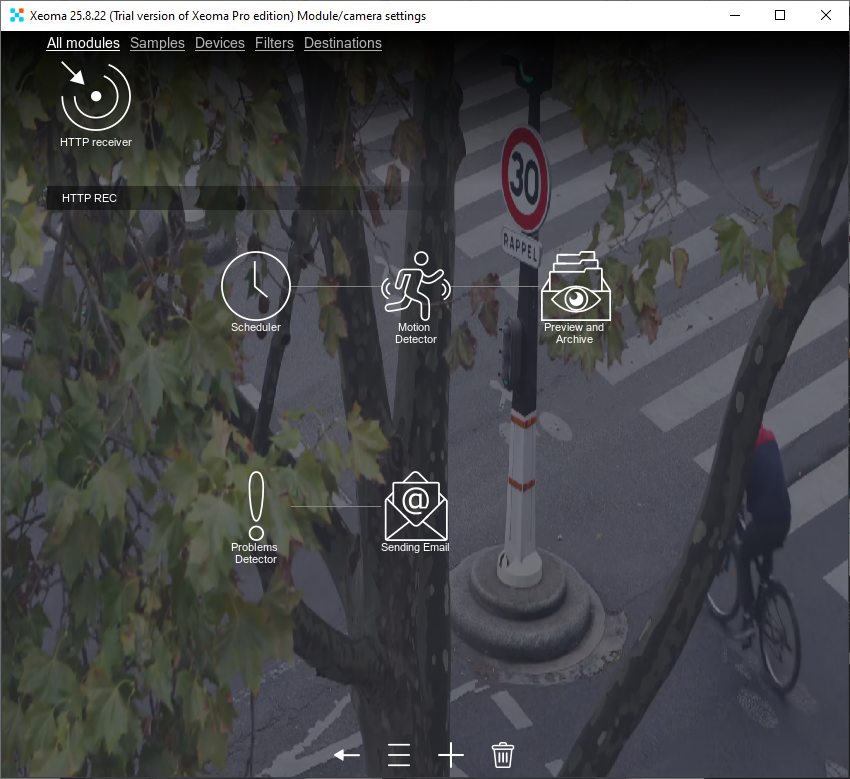 Searching for the HTTP Receiver module using search