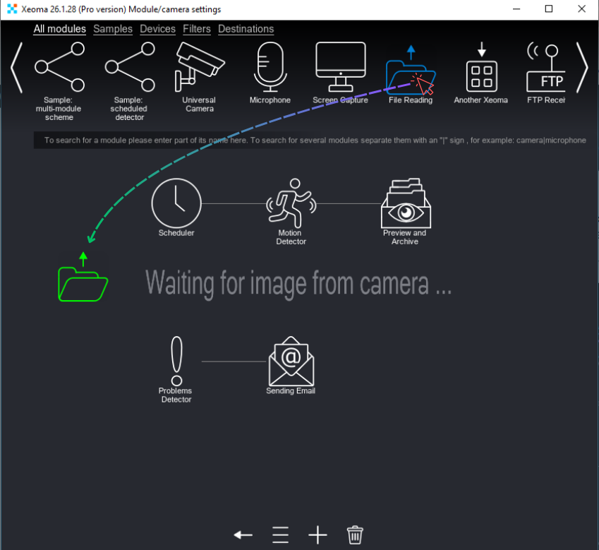 Connect File Reading in the chain