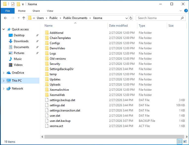 Locate the Xeoma folder on your computer
