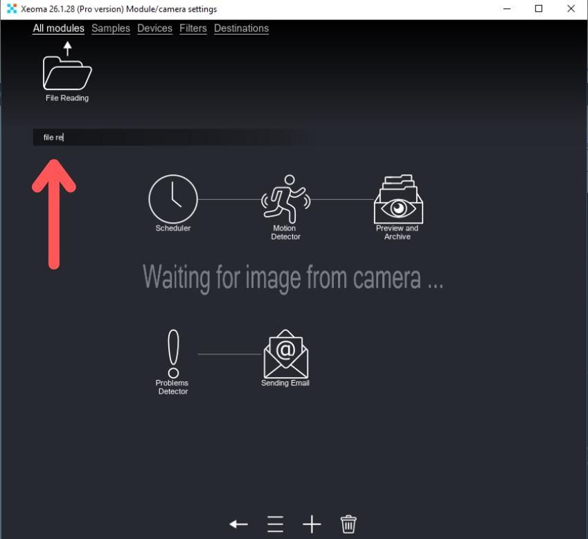 Search for the File Reading module