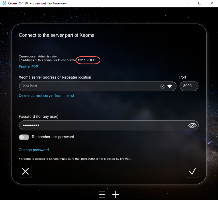 Checking the computer address