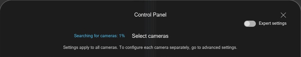 Screenshot of the control panel in Xeoma video surveillance software Screenshot of the control panel in Xeoma video surveillance software
