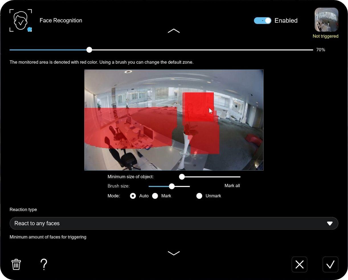 AI-powered face recognition in Xeoma