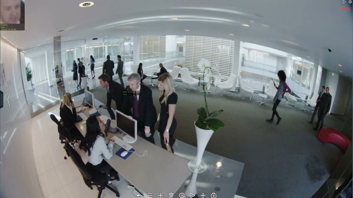 AI-powered face recognition in Xeoma