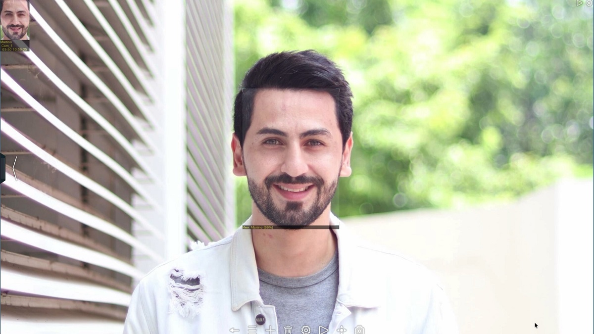 AI-powered face recognition in Xeoma
