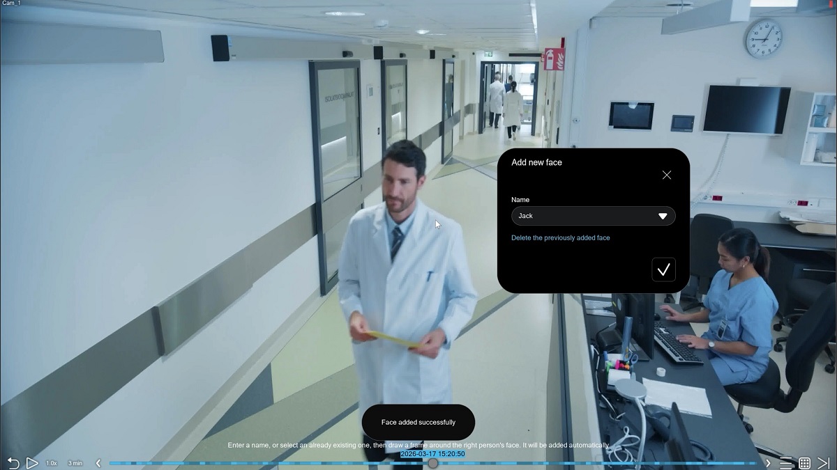 AI-powered face recognition in Xeoma
