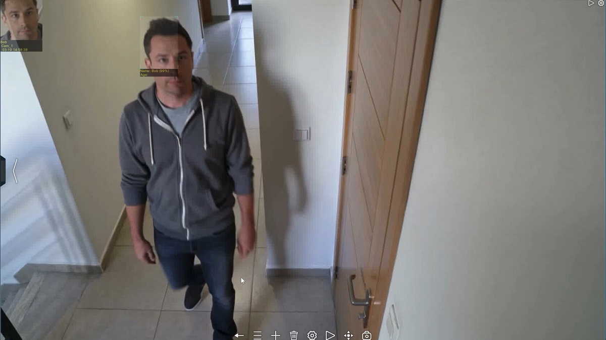 AI-powered face recognition in Xeoma