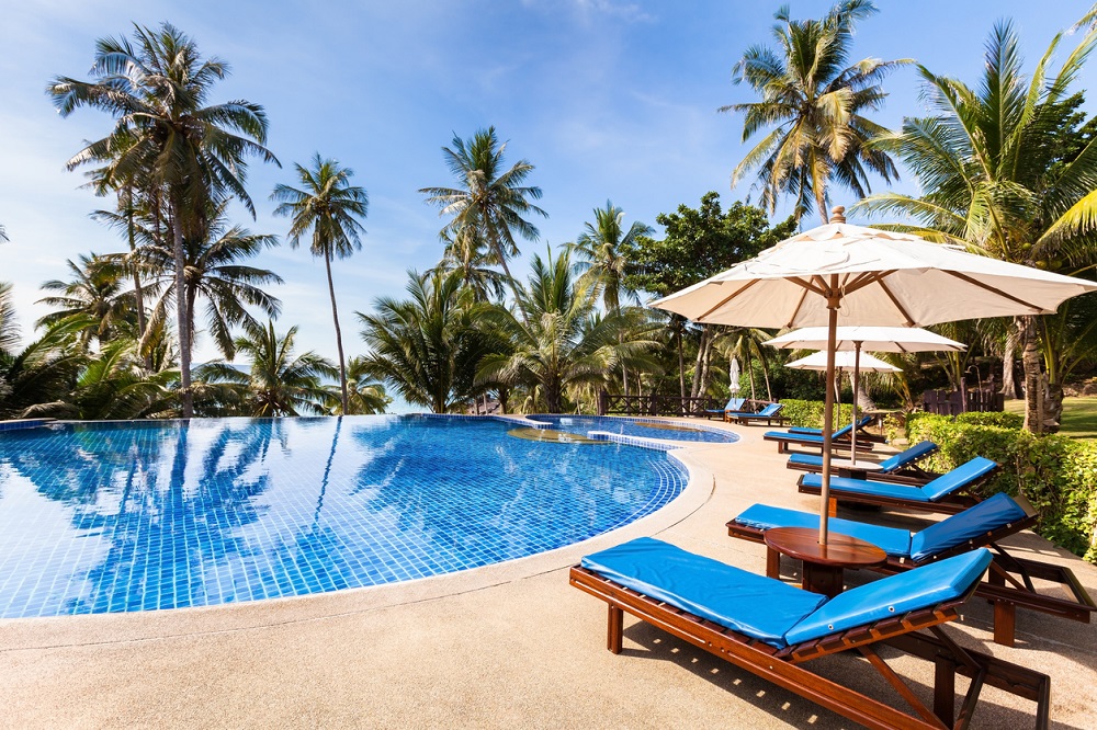Recognize fall near the pool, spa or wet floor with hospitality smart video surveillance