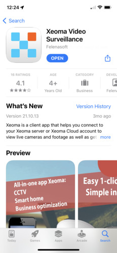 Download and launch Xeoma app