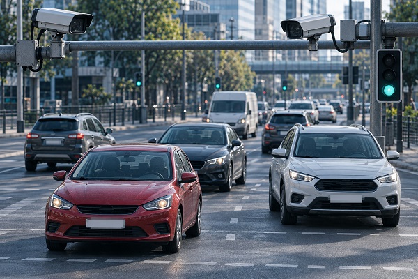 Monitoring of the road traffic situation