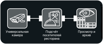 Модуль с Искусственным интеллектом Подсчет посетителей ресторана