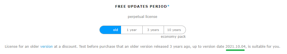 Old Licenses have a Cutoff Date