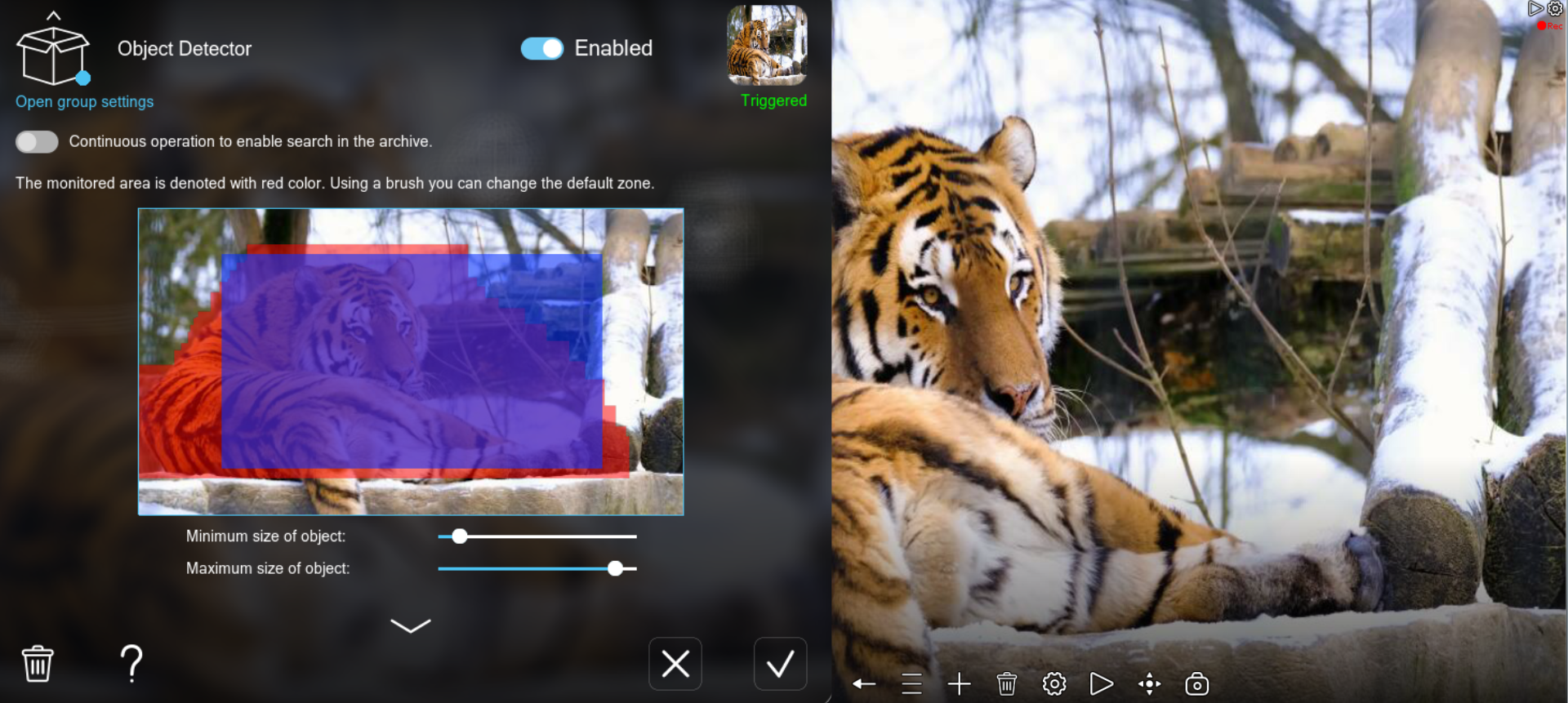 Xeoma Object Detector for Wildlife Observation