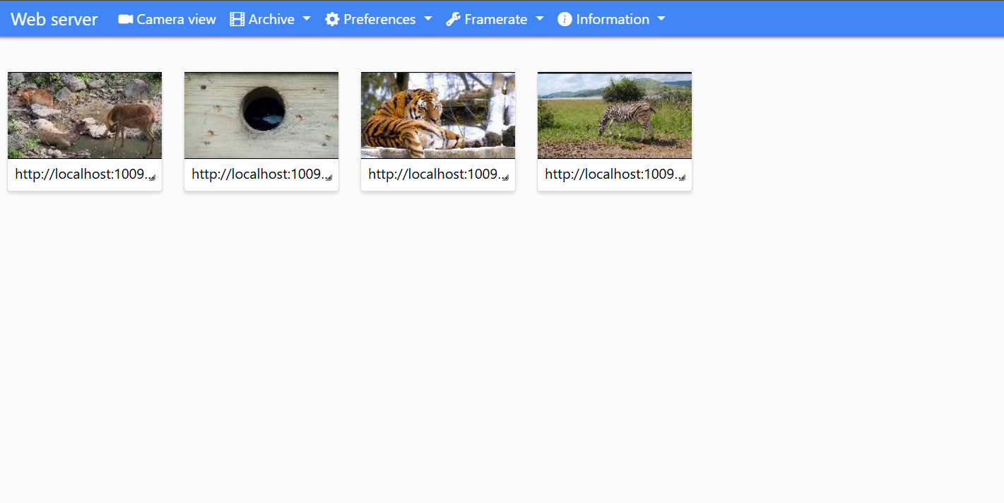 Xeoma Web Server for Remote Wildlife Viewing