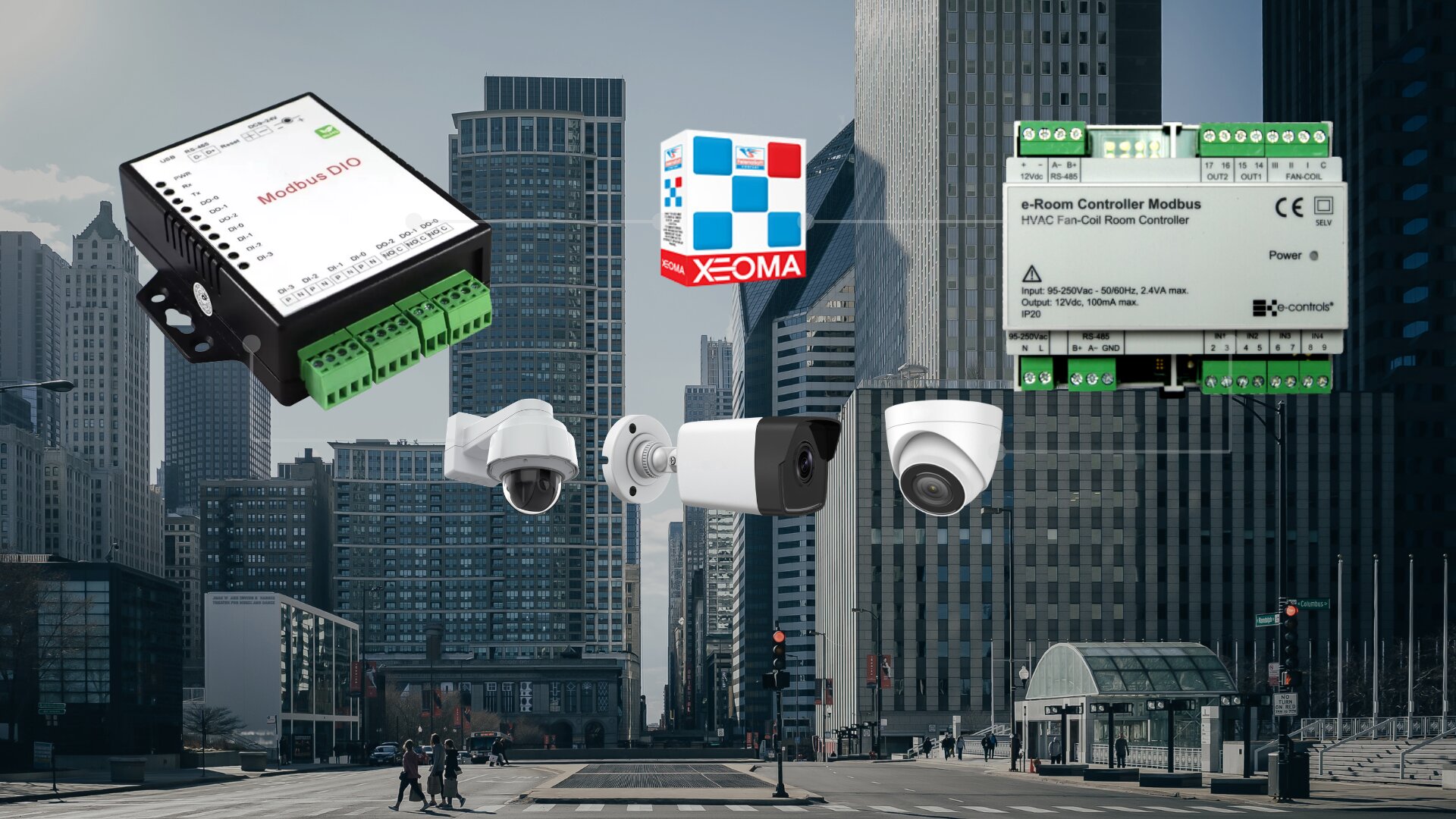 Контроллеры Modbus в программе для видеонаблюдения Xeoma