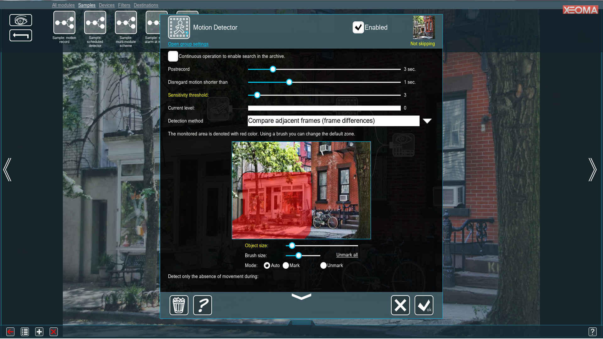 Xeoma freeware screenshot